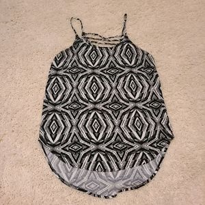 Black & White geometric tank top